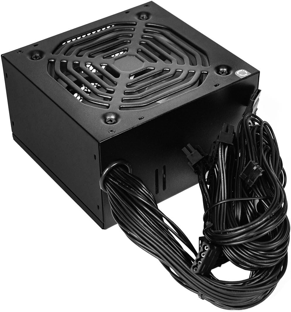 Apevia RAPTOR500W Raptor 500W ATX Power Supply with 120MM Black Fan - Image 2