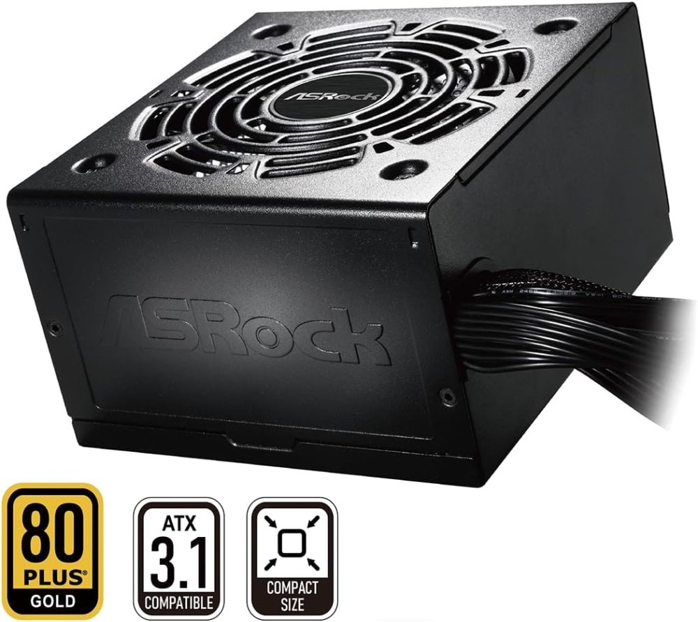 ASRock Challenger 650W Power Supply 5 Years Warranty ATX 3.1 Auto iCOOL Intelligent Fan Control 120mm Golf Blade 80 Plus Gold Certified Non-Modular CL-650G - Image 2