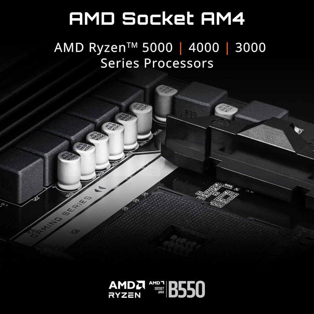 Supports AMD AM4 Ryzen 5000 Processors