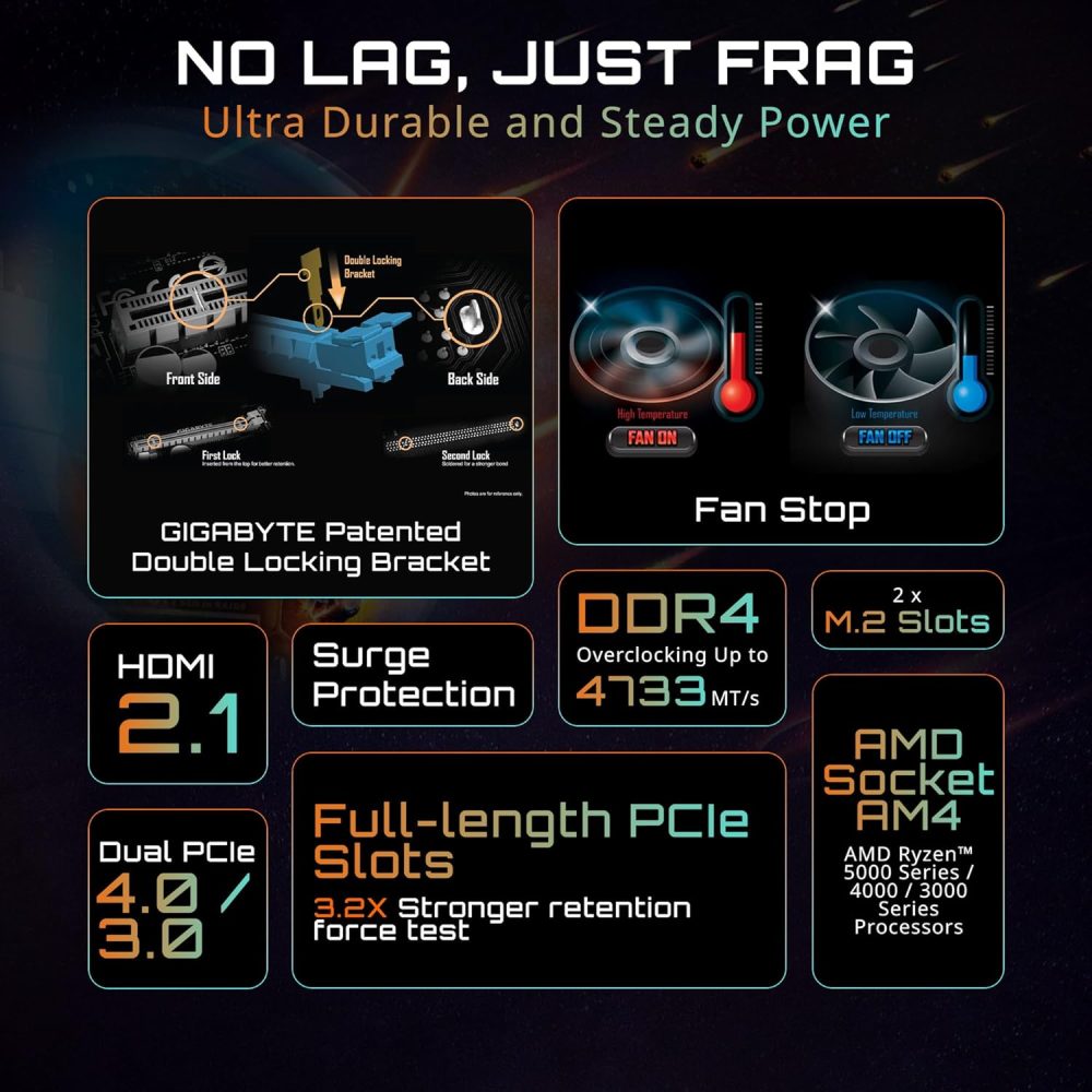 Supports AMD AM4 Ryzen 5000 Processors