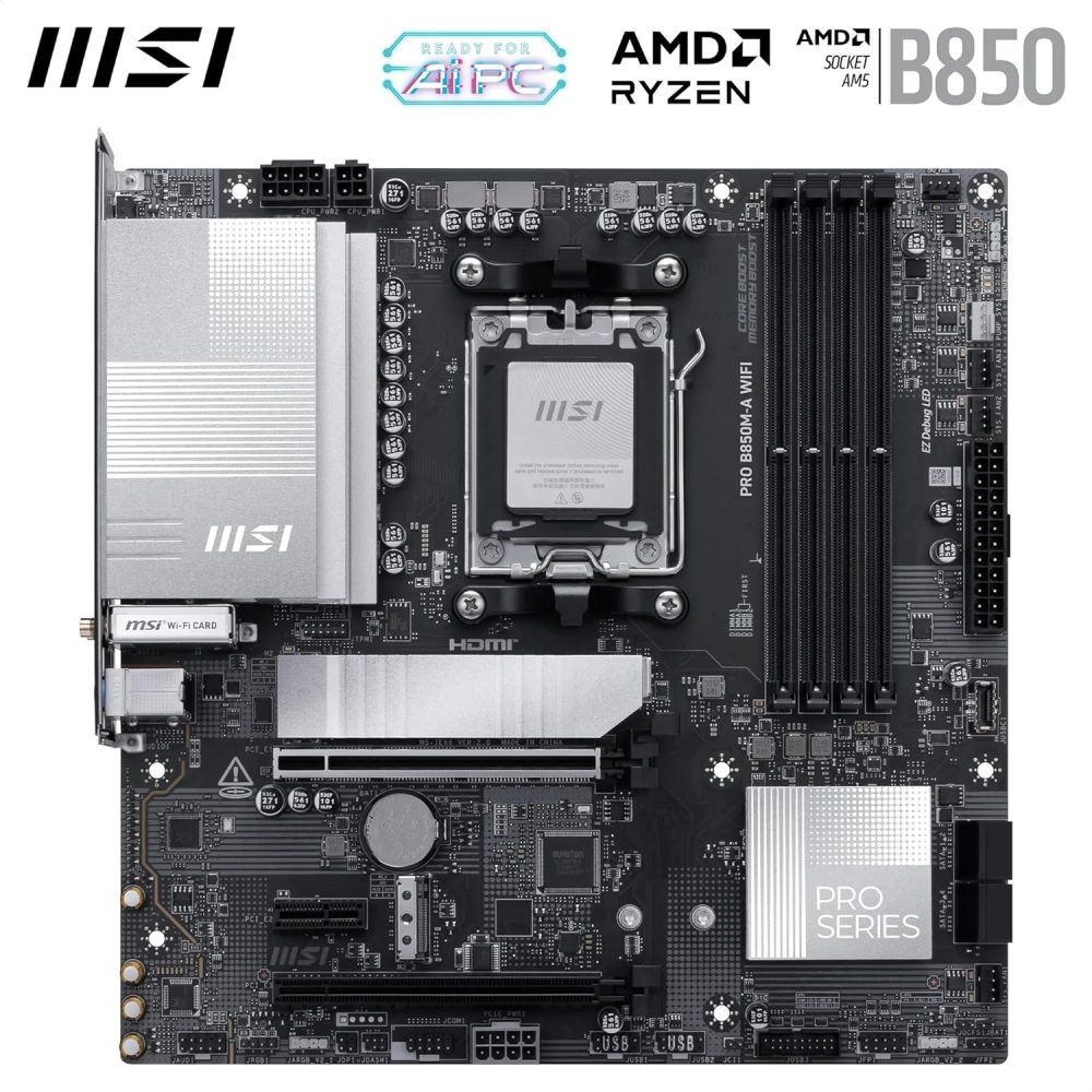 mATX - Supports AMD Ryzen 9000/8000 / 7000 Processors