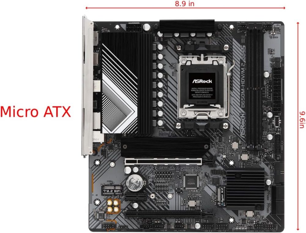 ASROCK B650M-HDV/M.2 Supports AMD Socket AM5 Ryzen 7000 Series Processors - Image 2