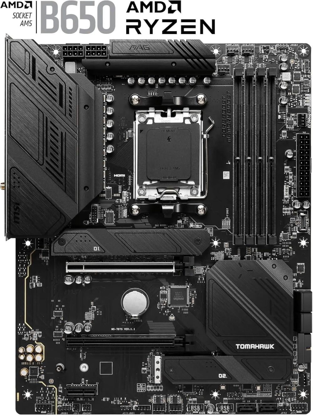 MSI MAG B650 Tomahawk WiFi AMD B650 Socket AM5 ATX - Image 2