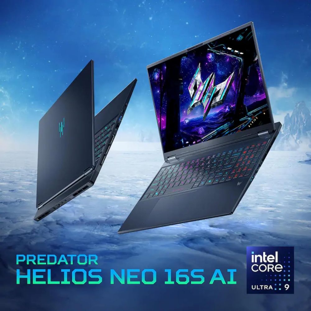 Acer Predator Helios Neo 16S AI Gaming Laptop | 16" OLED 240Hz Display | Intel Core Ultra 9 | NVIDIA RTX 5070Ti | Win 11 Pro | 32GB DDR5 + 1TB SSD | RGB Backlit KB | Wi-Fi 6E | W/Redragon Accessories - Image 2
