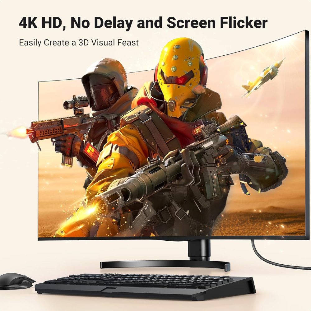 Active DP 1.2 to HDMI 1.4 Cord Alu Braided