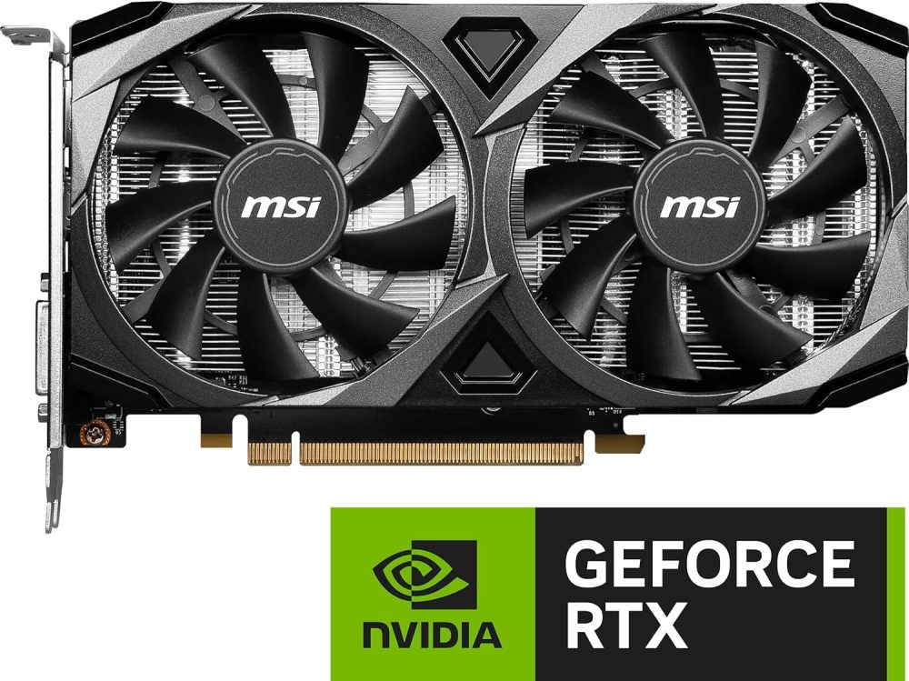 MSI Gaming GeForce RTX 3050 8GB GDRR6 128-Bit HDMI/DP PCIe 4 Torx Twin Fans Ampere OC Graphics Card (RTX 3050 Ventus 2X XS 8G OC) (Renewed) - Image 2