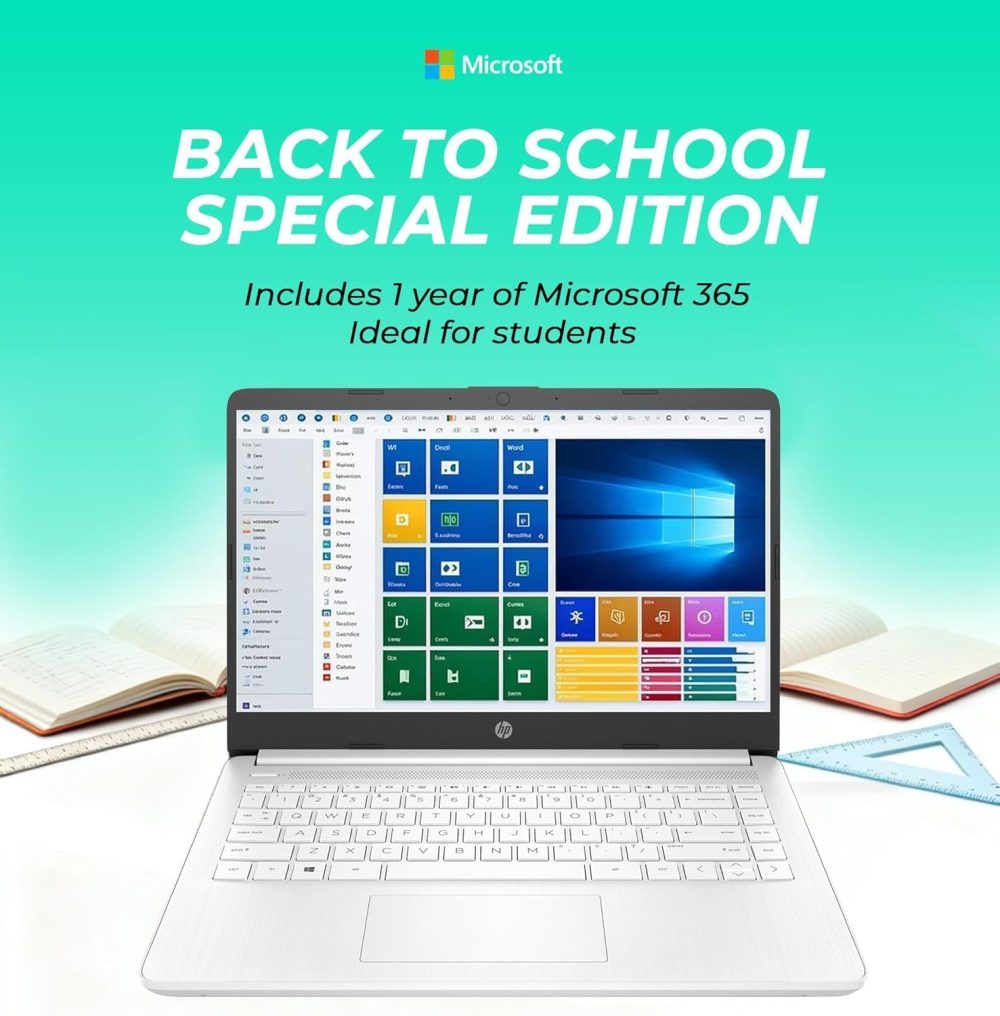 HP Ultrabook Laptop with Copilot AI & Office 365 • Intel High Performance CPU • 8GB RAM • 1.3TB Storage (320GB SSD and 1TB OneDrive) • Windows 11 w/o Earbuds - Image 2