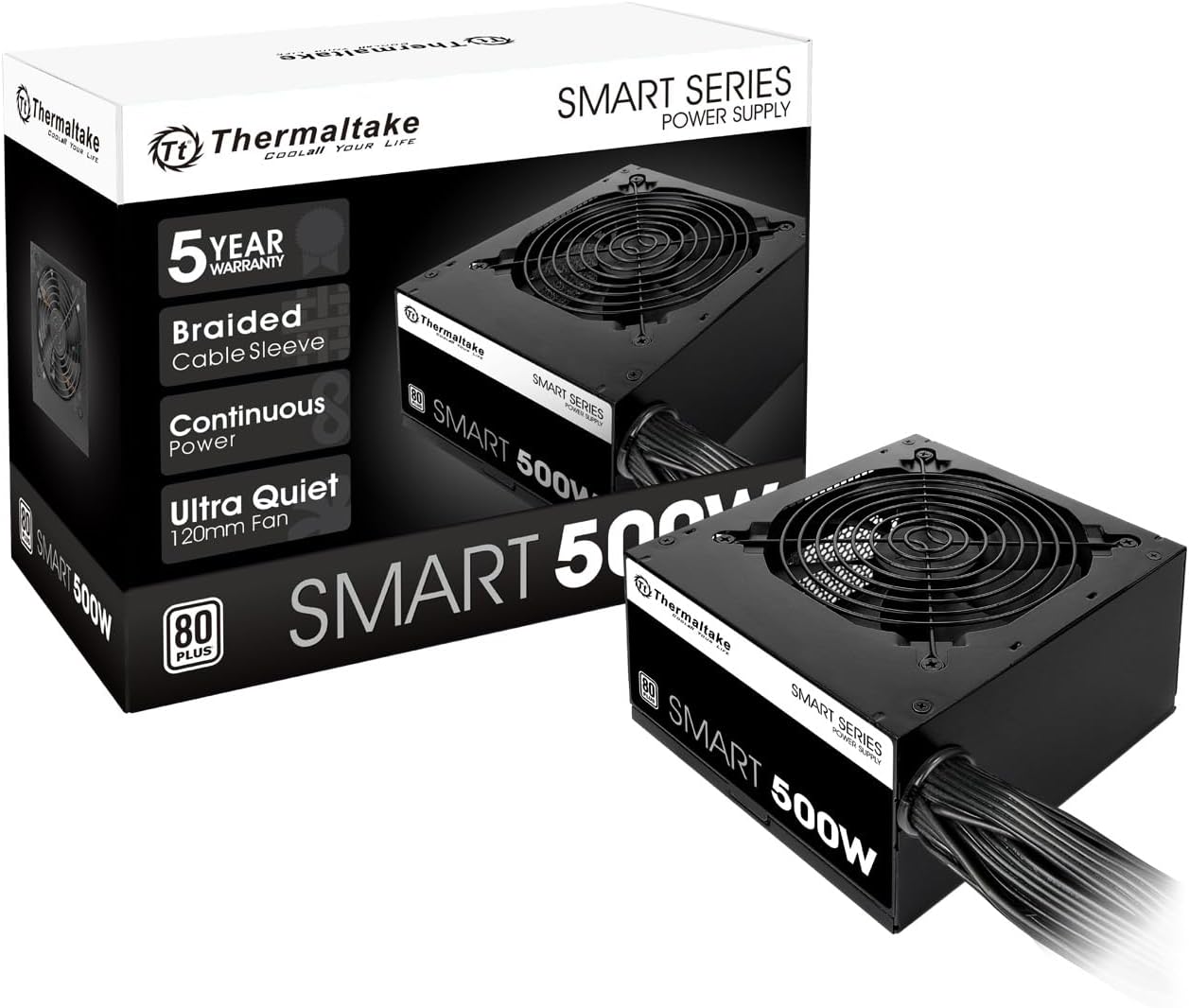Thermaltake Smart 500W 80+ White Certified PSU