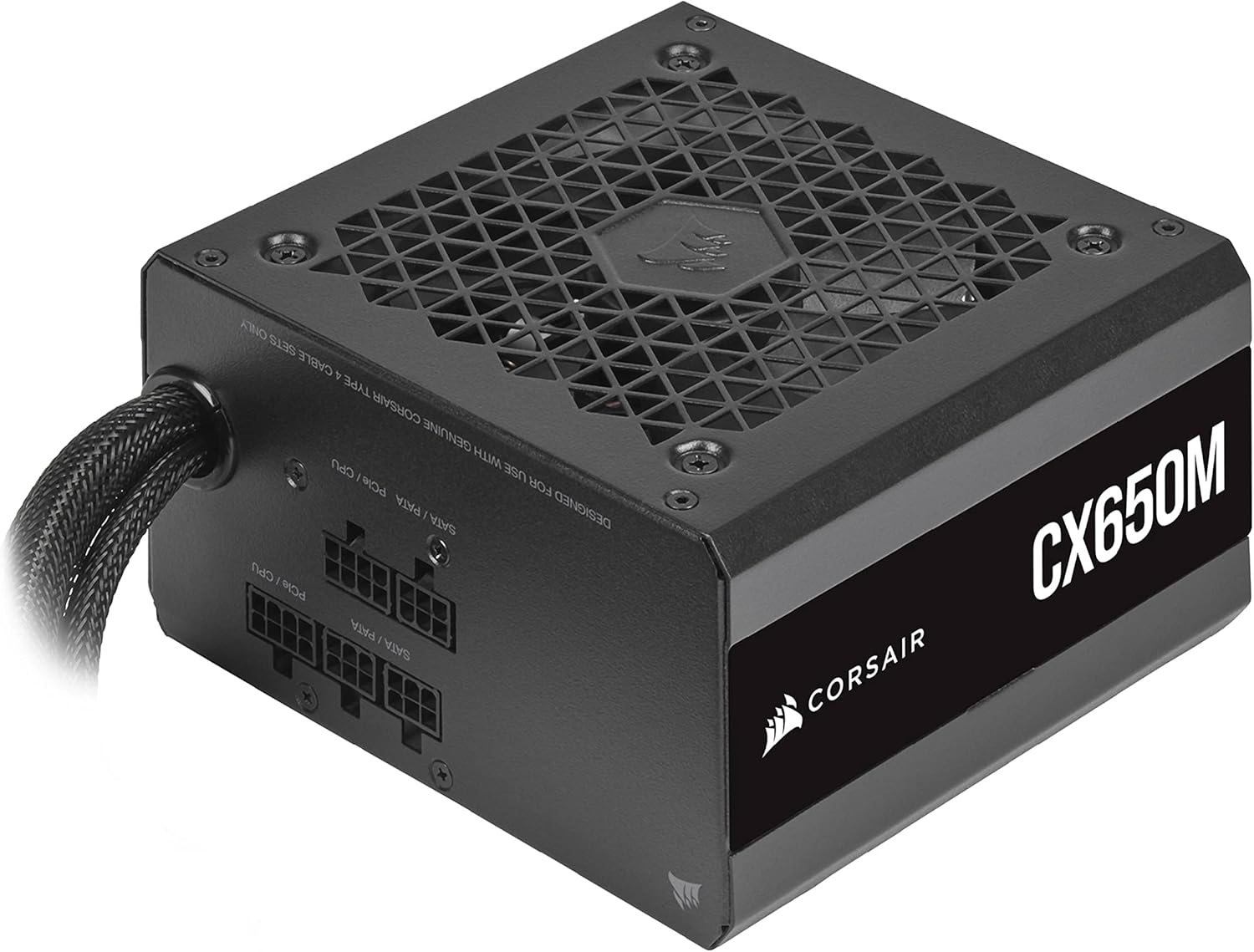 CORSAIR CX650M 80 Plus Bronze Semi-Modular Low-Noise ATX 650 Watt Power Supply - NA - Black