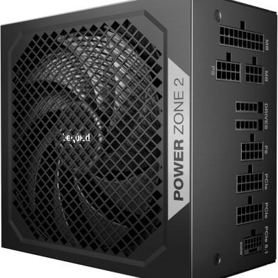 be quiet! Power Zone 2 1000W ATX 3.1 PSU | 80 Plus and Cybenetics Platinum Efficiency | Zero RPM Low-Noise Power Supply | PCIe 5.1 Ready | Black | BP008US