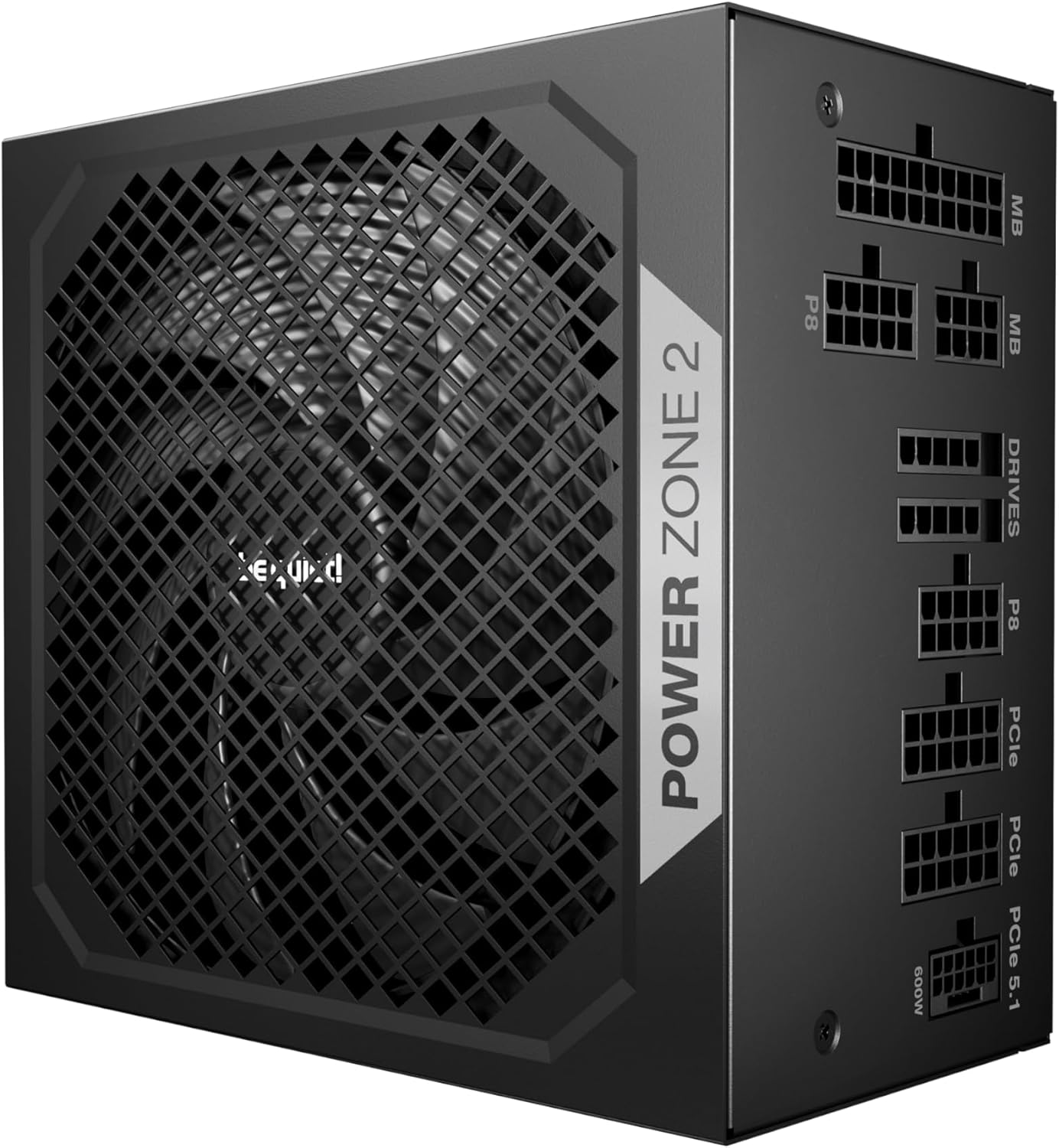 be quiet! Power Zone 2 1000W ATX 3.1 PSU | 80 Plus and Cybenetics Platinum Efficiency | Zero RPM Low-Noise Power Supply | PCIe 5.1 Ready | Black | BP008US
