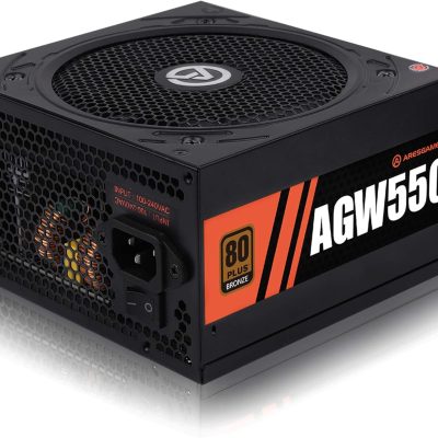 Power Supply 550W 80+ Bronze Certified PSU (ARESGAME