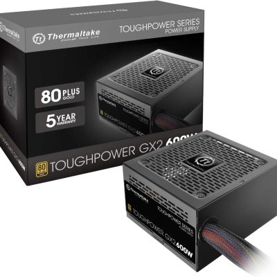 Thermaltake Toughpower GX2 80+ Gold 600W SLI/Crossfire Ready Continuous Power ATX 12V V2.4/EPS V2.92 Non Modular Power Supply 5 Year Warranty PS-TPD-0600NNFAGU-2