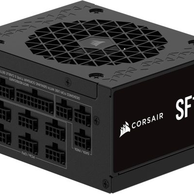 CORSAIR SF1000 (2024) Fully Modular Low Noise 80 Plus Platinum ATX Power Supply – 3.0 Compliant – PCIe 5.0 Ready – SFX-to-ATX Bracket Included – Black