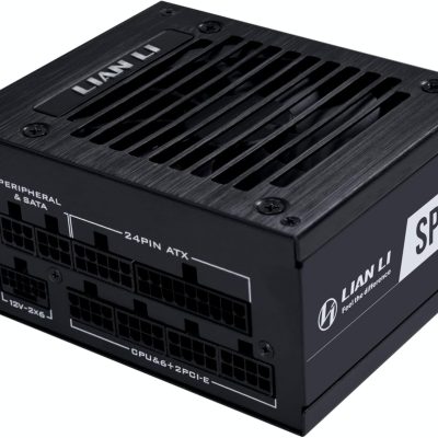 Lian Li SP V2 750 Watt SFX Form Factor Power Supply with Native 12V-2x6 Cable - Low Noise - 80+ Gold Efficiency - ATX 3.1 & PCIe 5.0 Compliant - 92mm FDB Fan - 10-Year Warranty - Black (SP750G.B)
