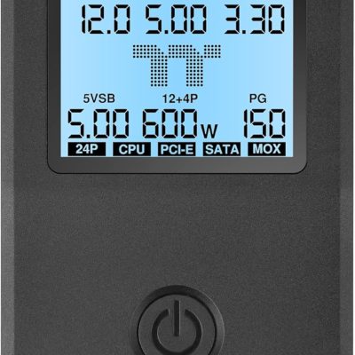 Thermaltake Dr. Power III ATX Power Supply Tester/Support up to ATX12V v3.1 with PCIe 12+4pin Connector/Voltage Output for +12V