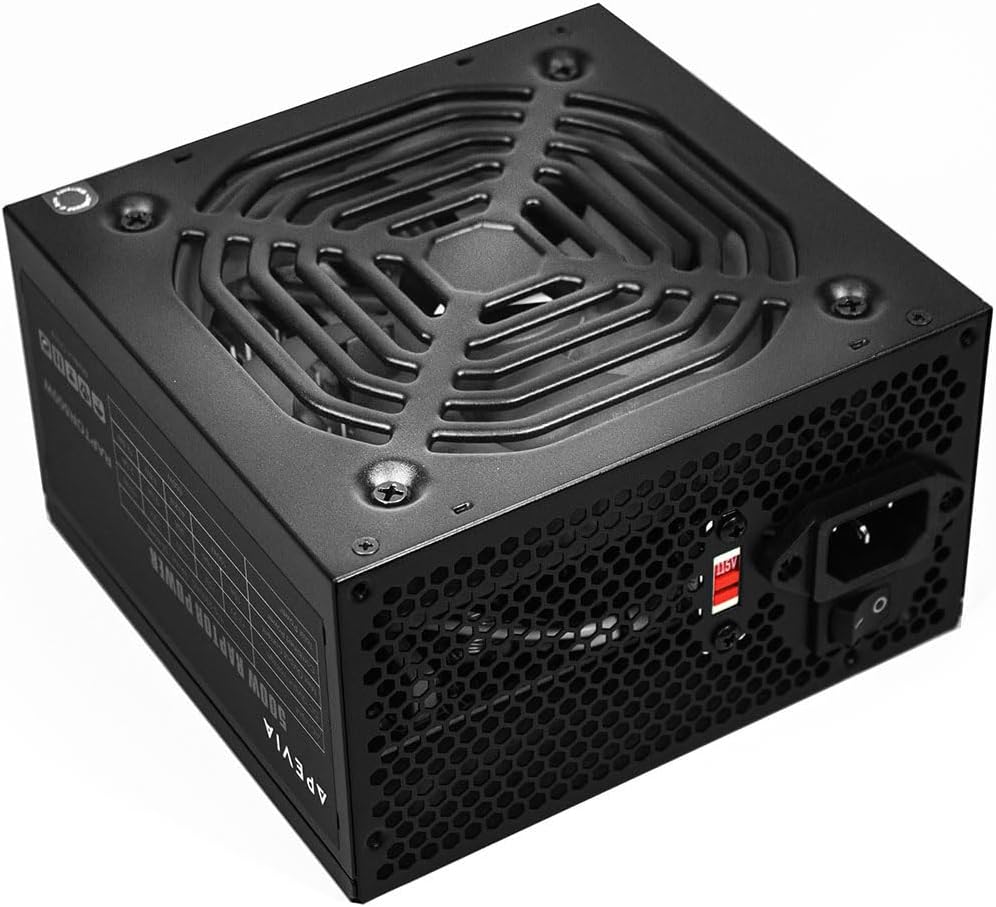 Apevia RAPTOR500W Raptor 500W ATX Power Supply with 120MM Black Fan