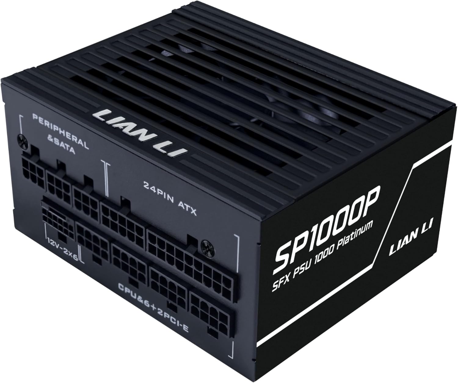 Lian Li SP Platinum 1000W SFX Form Factor Power Supply with 12V-2x6 Connectors - ATX 3.1 & PCIE 5.1 Compliant - Low-Noise - Fully Modular - 105°C Capacitors - 10 Year Warranty - Black (SP1000P.B)