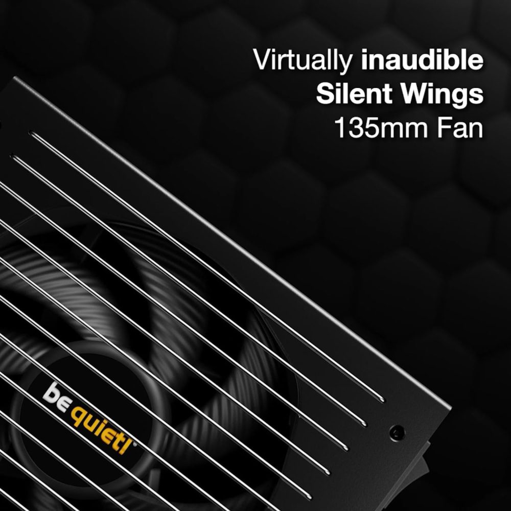 be quiet! Straight Power 12-1500w Modular Power Supply | 80 Plus Platinum ATX 3.1 Compliant | for PCIe 5.0 GPUs and GPUs with 6+2 pin connectors | Silent 135mm Fan | BN518 - Image 3