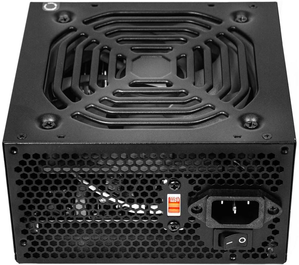 Apevia RAPTOR500W Raptor 500W ATX Power Supply with 120MM Black Fan - Image 3