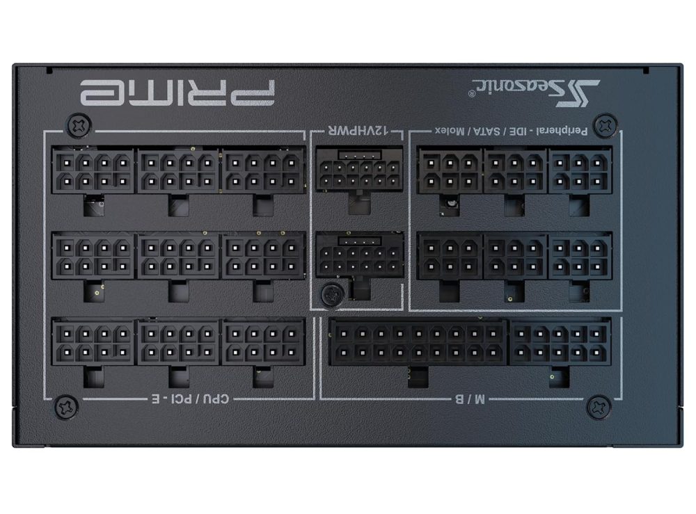 Seasonic Prime TX-1600-1600W - 80+ Titanium - ATX 3.0 & PCIe 5.0 Ready - Fully Modular - Premium Japanese Capacitors - Nvidia RTX 40/50 & AMD GPU Compatible (Ref. SSR-1600TR2) - Image 3