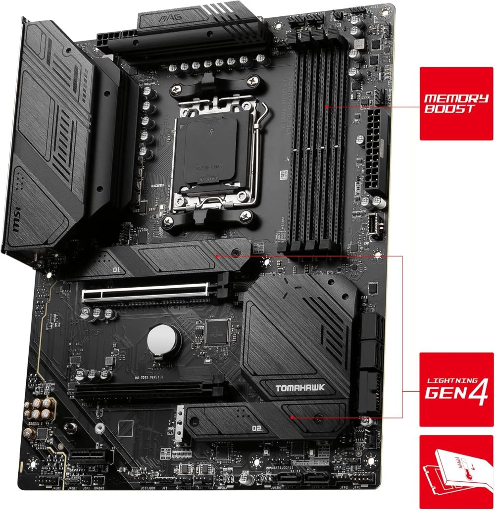 MSI MAG B650 Tomahawk WiFi AMD B650 Socket AM5 ATX - Image 3