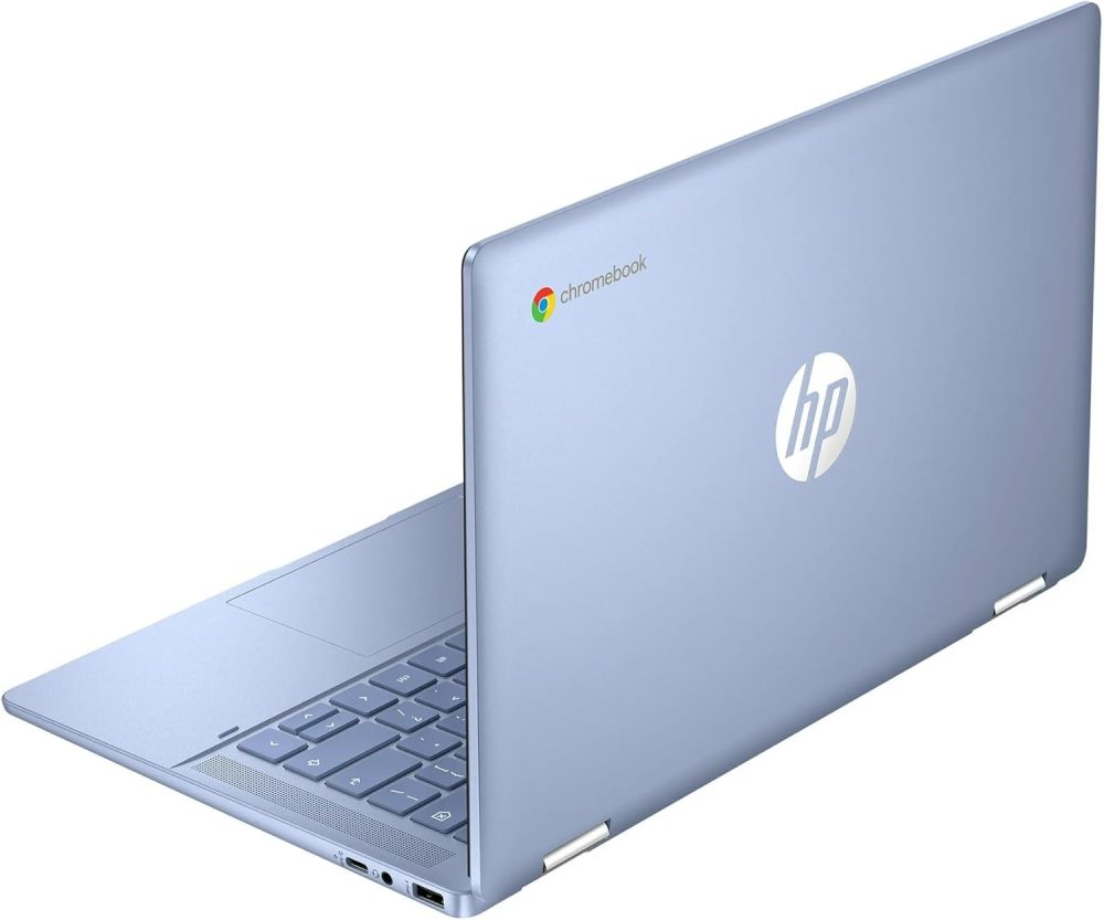 HP Convertible 2-in-1 Chromebook in Blue 14" Touch FHD Intel 4-Core up to 3.40GHz 4GB Ram 64GB Storage 4K Graphics Super-Fast WiFi Chrome OS (14b - Renewed) - Image 3