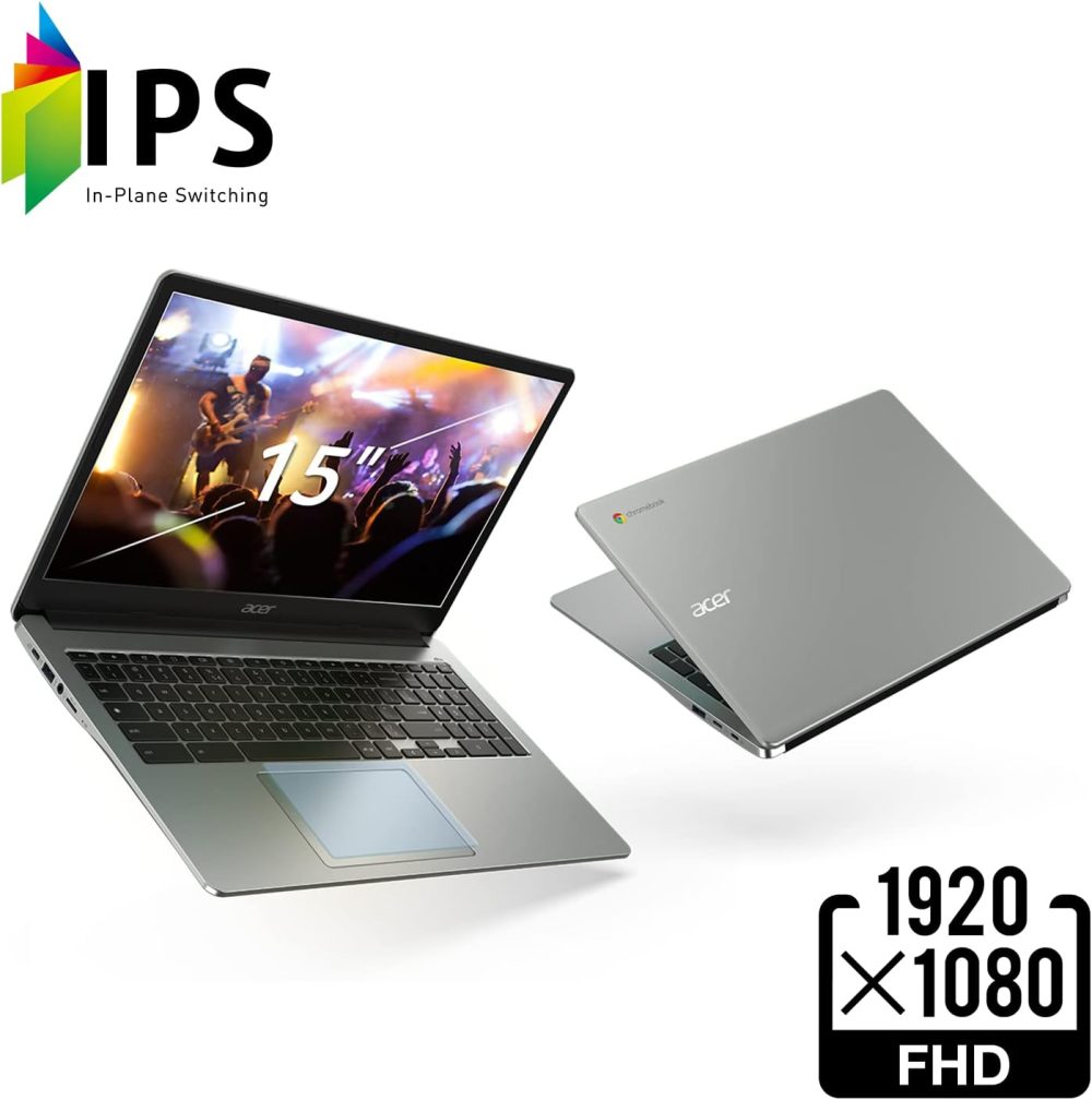 acer Chromebook 315 Laptop | Intel Celeron N4500 | 15.6" Full HD IPS Display | Intel UHD Graphics | 4GB LPDDR4X | 64GB eMMC | Intel Wi-Fi 6 | DTS Audio | USB Type-C | Chrome OS | CB315-4H-C8XU - Image 3