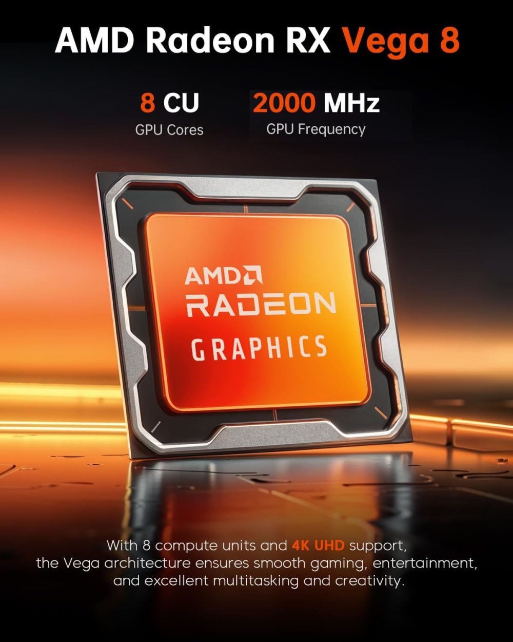 ACEMAGIC Mini PC Gaming AMD Ryzen 7 7730U (Upgraded 7430U/ 5825U) Windows 11 Pro 32GB RAM 1TB SSD Triple 4K@60Hz Display WiFi6 BT5.2 Type-C HDMI DP1.4b Mini Computers Desktop for Light Gaming/Office - Image 3