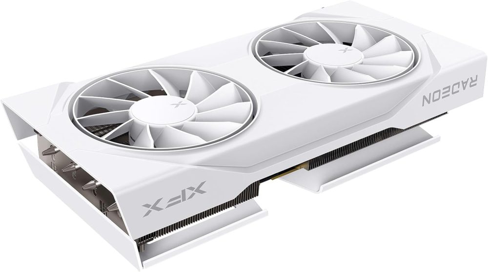 XFX Swift AMD Radeon RX 9060 XT OC White Gaming Edition with 8GB GDDR6 HDMI 2xDP, AMD RDNA 4 RX 9060XT RX-96TSW8GWQ - Image 3