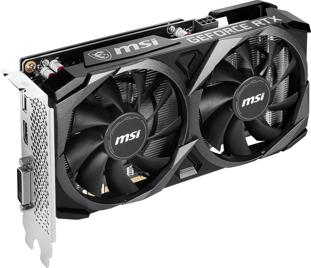 MSI Gaming GeForce RTX 3050 8GB GDRR6 128-Bit HDMI/DP PCIe 4 Torx Twin Fans Ampere OC Graphics Card (RTX 3050 Ventus 2X XS 8G OC) (Renewed) - Image 3