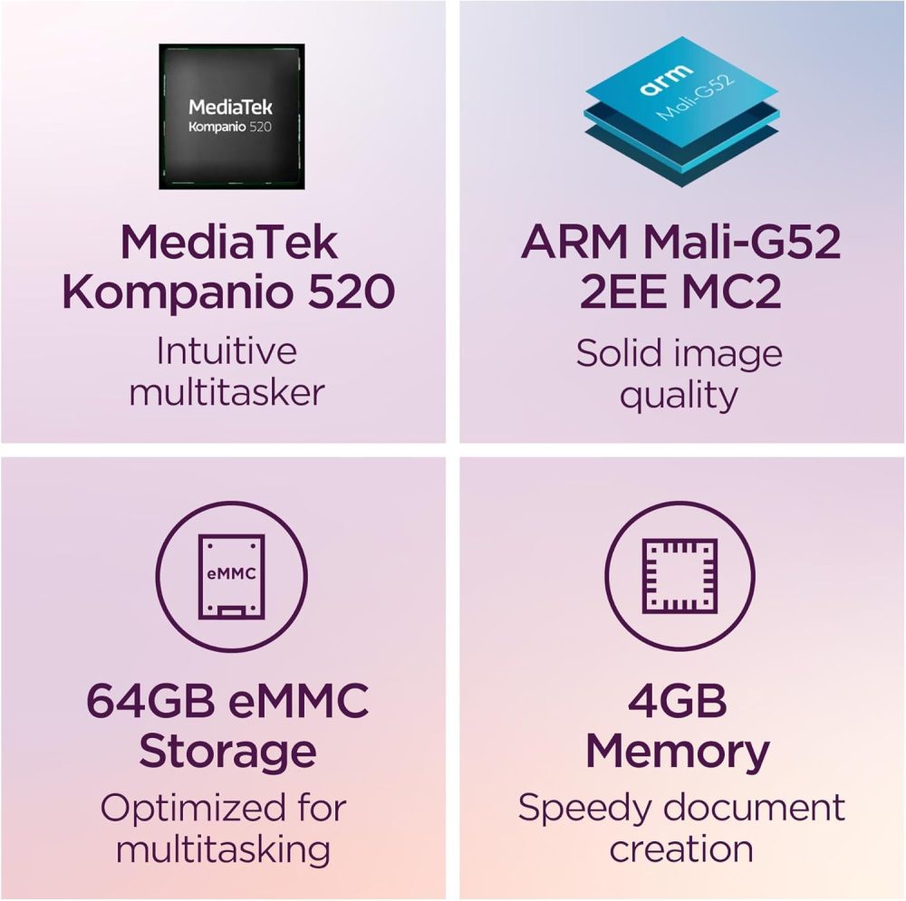 Lenovo IdeaPad Slim 3 Chromebook - 2024 - Lightweight Laptop - Waves MaxxAudio® Speakers - 14" HD Display - 720p Camera - 4GB Memory - 64GB Storage - MediaTek Kompanio 520 - Abyss Blue - Image 3