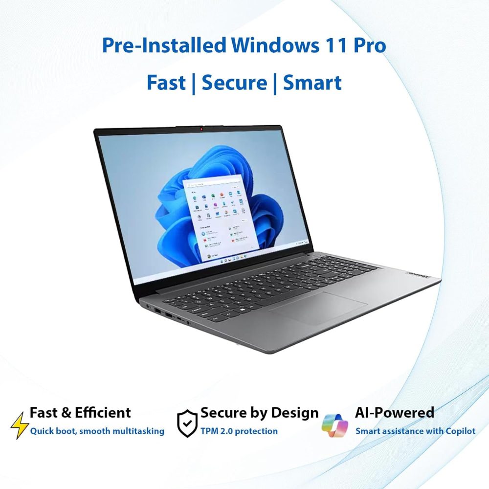 Lenovo Laptop | Intel Core | 15.6 Anti-Glare Screen | 1 Year Office 365 | 12GB RAM | 256GB SSD + 128GB eMMC | 1TB Cloud Storage | 11HR Battery | Windows 11 Pro | Wi-Fi 6 | WOWPC Recovery USB - Image 3