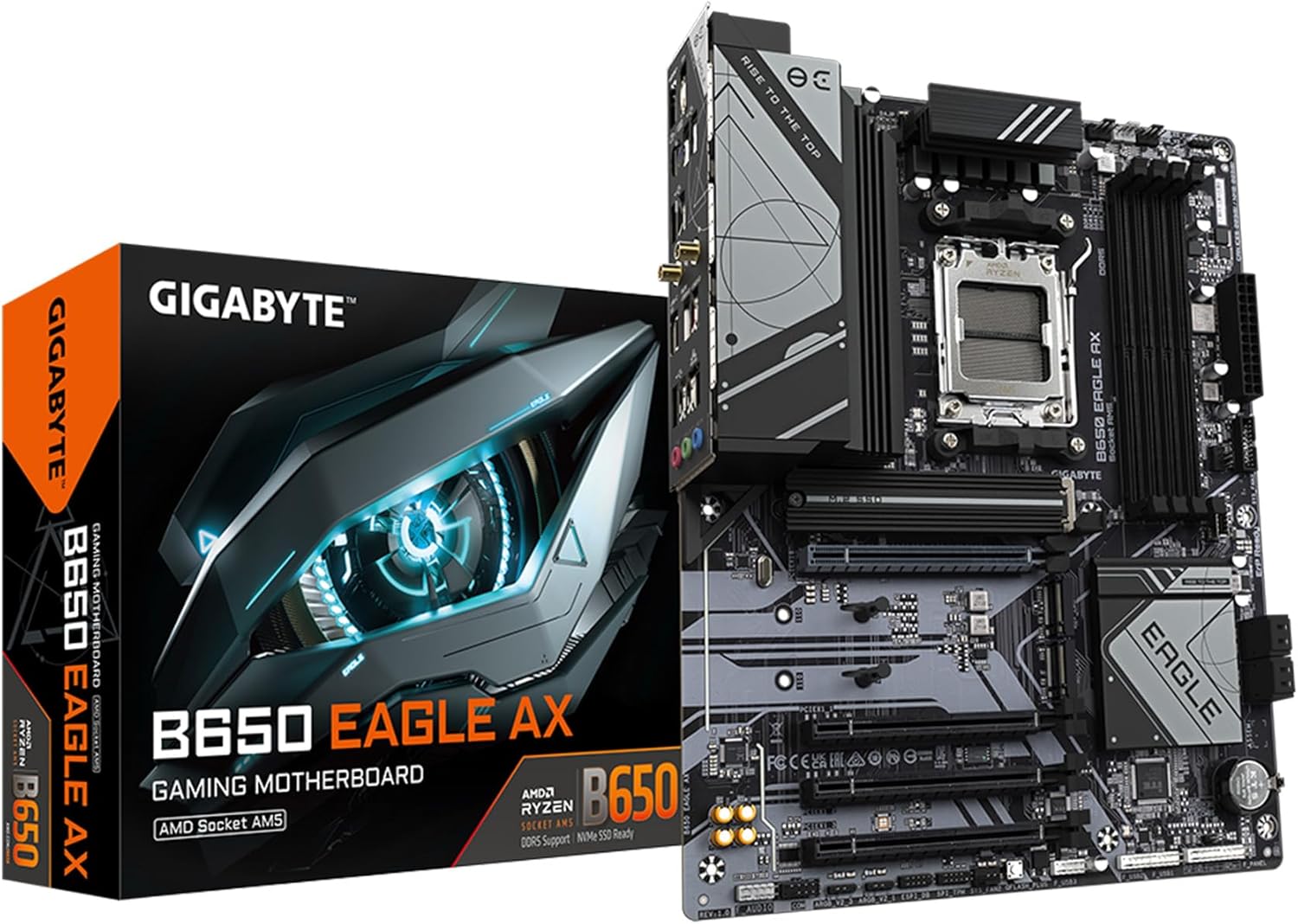 GIGABYTE B650 Eagle AX AM5 LGA 1718 AMD B650 ATX Motherboard