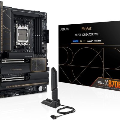 ASUS ProArt X870E-CREATOR WiFi AMD AM5 X870E ATX Motherboard PCIe® 5.0 x16 Slots with Full Support for Next-gen GPUs