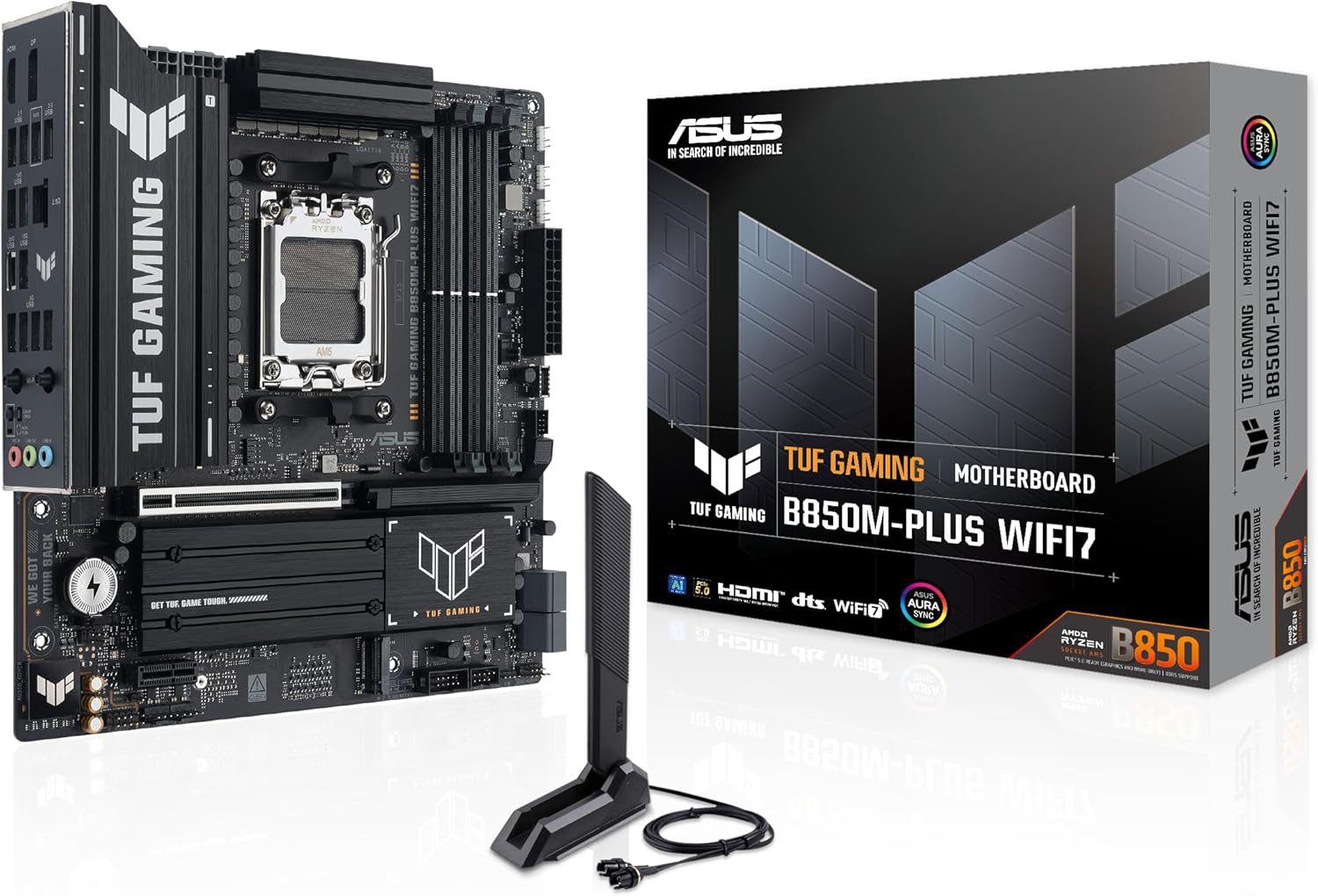 TUF Gaming B850M-PLUS WIFI7 AMD B850 mATX Motherboard