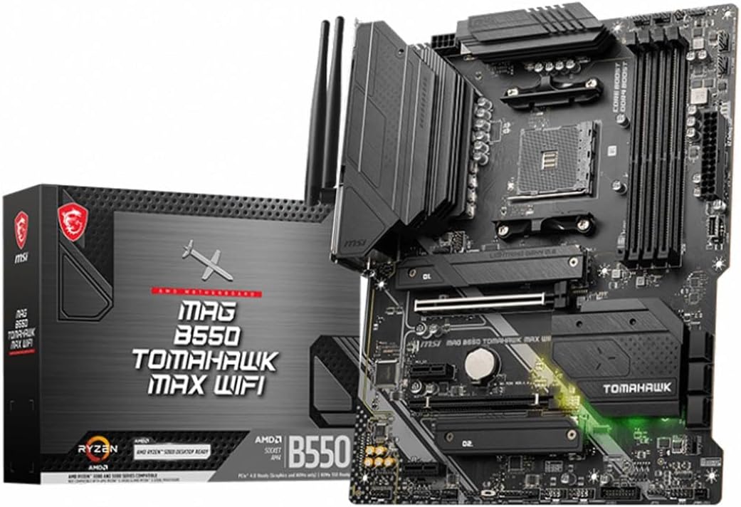 MSI MAG B550 Tomahawk MAX WiFi Gaming Motherboard (AMD Ryzen 5000 Series