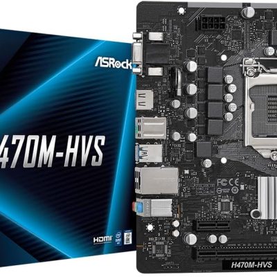 ASRock H470M-HVS Micro-ATX Motherboard: Intel 10th Gen LGA1200