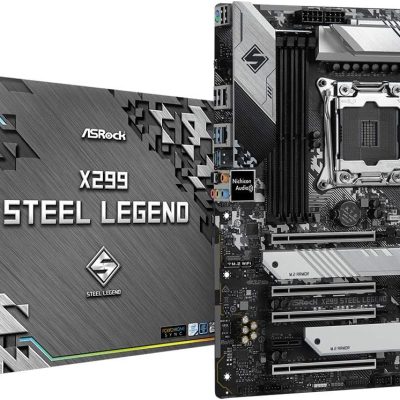 ASRock X299 Steel Legend LGA2066 ATX Motherboard | Intel Core X-Series | DDR4 4200+ (OC) | Dual M.2 | USB 3.2 Gen2x2 | Dual Intel LAN | 11 Phase Power | RGB Lighting