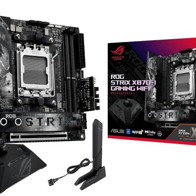 ASUS ROG Strix X870-I Gaming WiFi AMD X870 AM5 DDR5 8400 HDMI 2xUSB4 2X M2 USB3.2 WiFi 7 + BT Aura RGB 2.5Gbit LAN Mini ITX 10+2+1 Power Stages