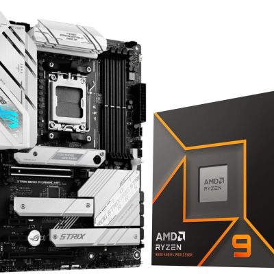 Micro Center AMD Ryzen 9 9900X AM5 CPU Processor Bundle with ASUS ROG Strix B650-A Gaming WiFi 6E AM5 Ryzen 7000 Gaming Motherboard