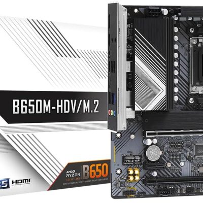 ASROCK B650M-HDV/M.2 Supports AMD Socket AM5 Ryzen 7000 Series Processors