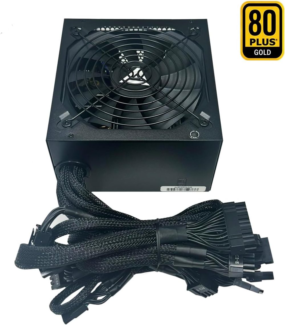 Apevia ATX-PR600W Prestige 600W 80+ Gold Certified, RoHS Compliance, Active PFC ATX Gaming Power Supply - Image 4