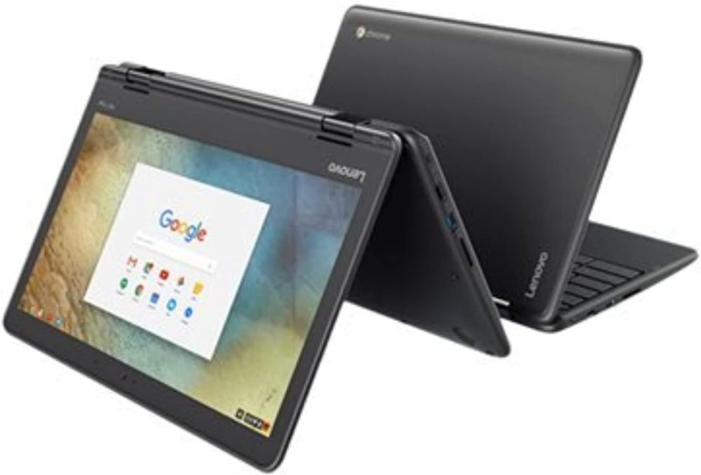 Lenovo 11.6" 300e Chromebook Touchscreen LCD 2 in 1- MediaTek M8173C Quad-core 2.1GHz 4GB LPDDR3 32GB Flash Memory Chrome OS Model 81H00000US (Renewed) - Image 4