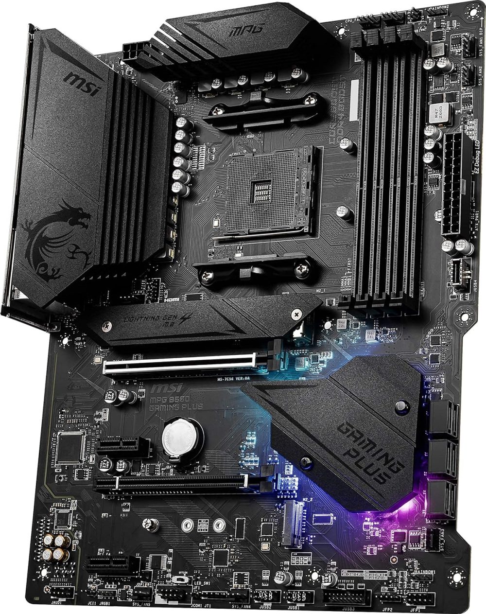 MSI MPG B550 GAMING PLUS Desktop Motherboard - AMD B550 Chipset - Socket AM4 - ATX - Image 4