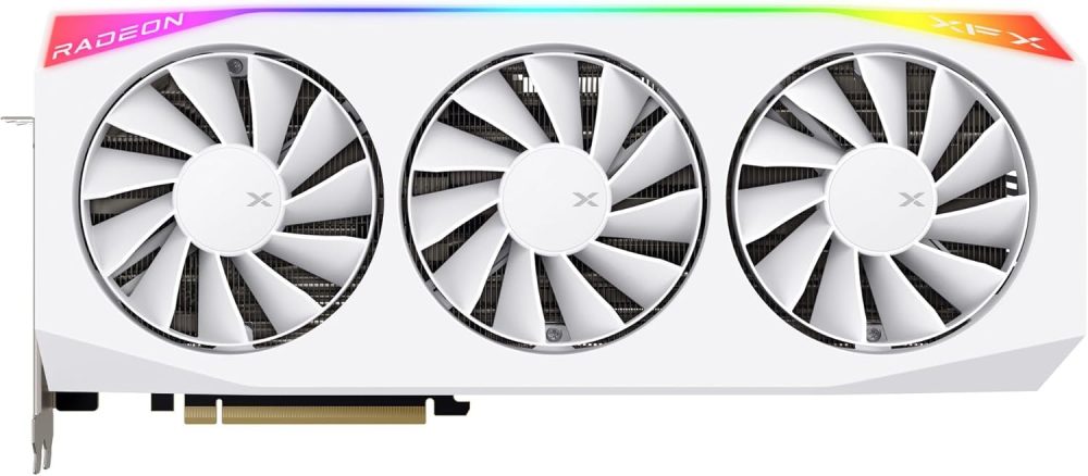 XFX Mercury AMD Radeon RX 9070XT OC Gaming White Edition with RGB 16GB GDDR6, HDMI 3xDP, AMD RDNA 4 RX-97TRGBBW9 - Image 4
