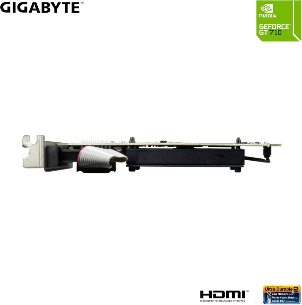 GIGABYTE 2GB RAM DDR3 SDRAM Video Graphics Cards GV-N710D3-2GL REV2.0 for Desktop - Image 4