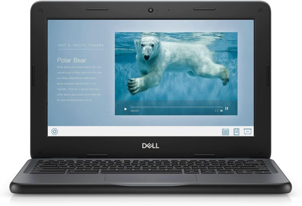 Dell Chromebook 11 3100 11.6" Chromebook - 1366 x 768 - Celeron N4020-4 GB RAM - 16 GB Flash Memory - Chrome OS - Intel HD Graphics - English (US) Keyboard - Bluetooth (Renewed) - Image 4
