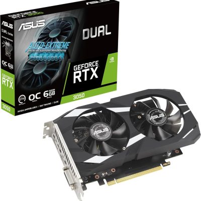 ASUS Dual NVIDIA GeForce RTX 3050 6GB OC Edition Gaming Graphics Card - PCIe 4.0