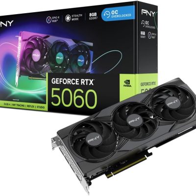 PNY NVIDIA GeForce RTX™ 5060 Epic-X™ ARGB OC Triple Fan